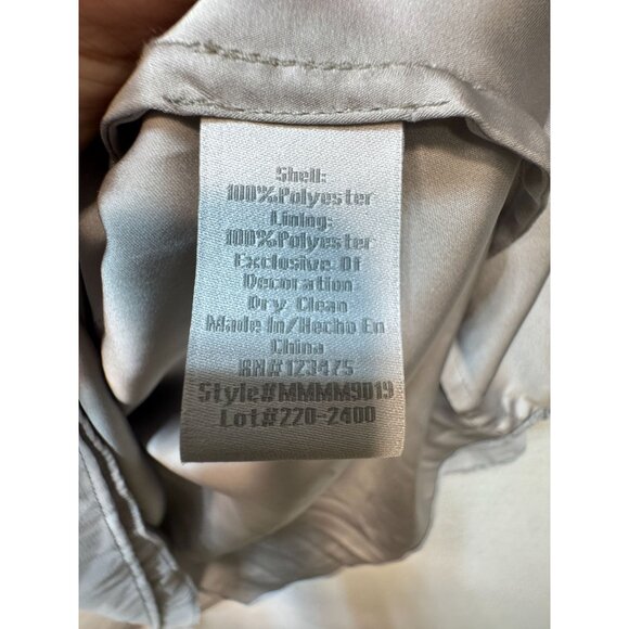 Pearl Georgina Chapman Of Marchesa Womens Formal Midi Dress Gown Sz 12 Pure Gray - Picture 5 of 13